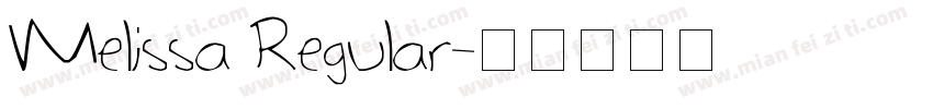 Melissa Regular字体转换
